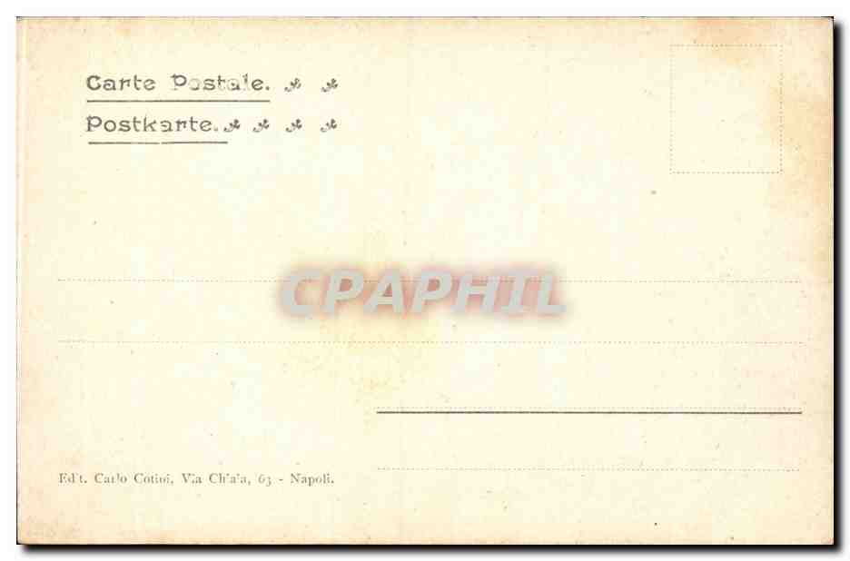 CPA Italie Italia Napoli Veduta dalla strada Nuova — Verso