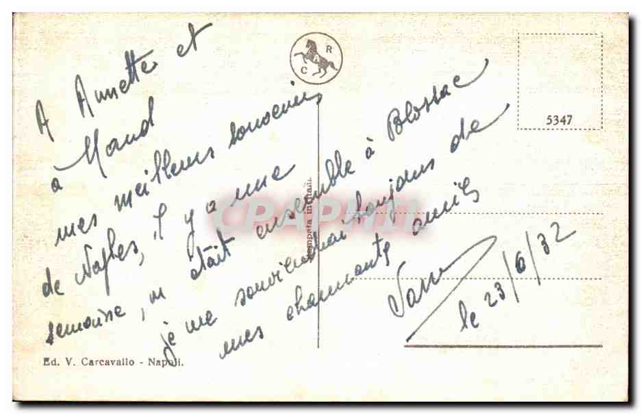 CPA Italie Italia Napoli Il Vesuvio volcan vulcan — Verso