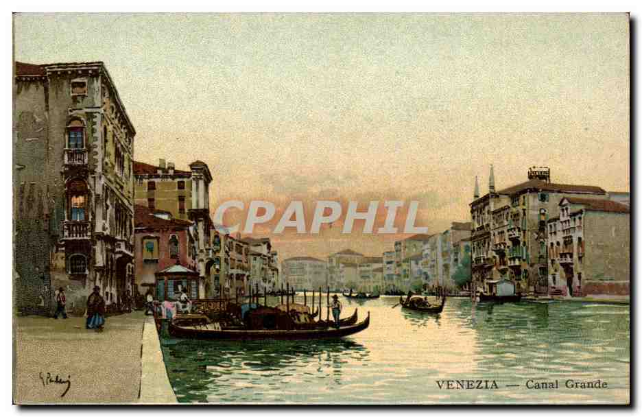 CPA Italie Italia Venezia Canal Grande