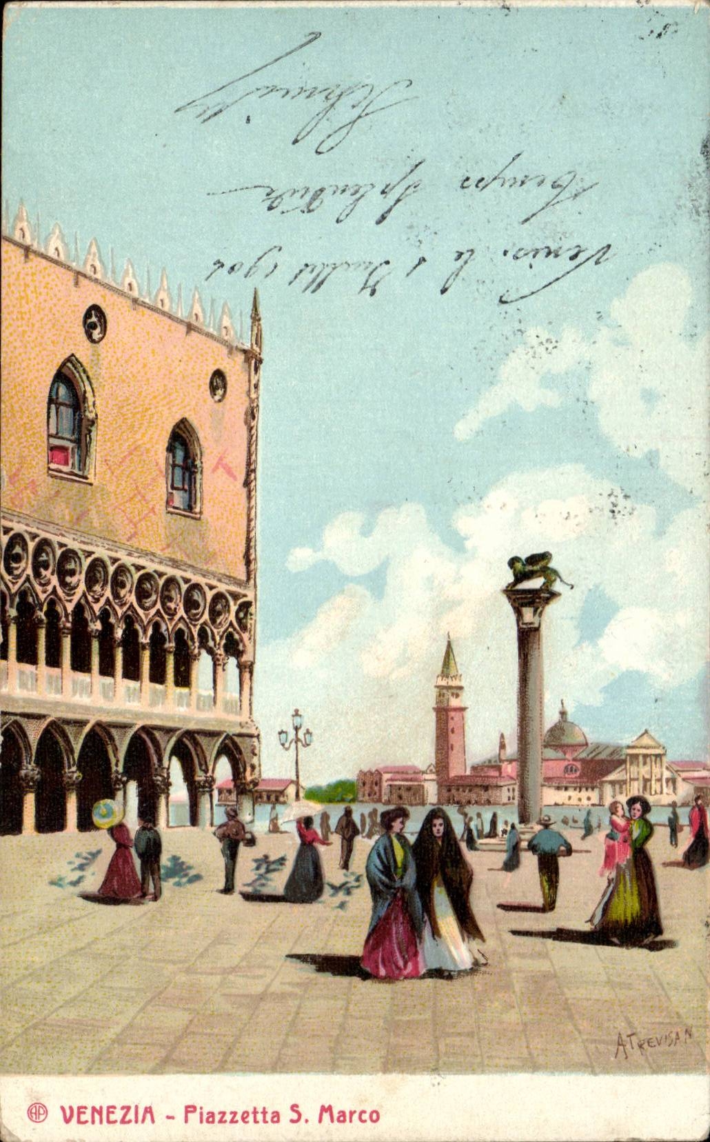 CPA Italie Italia Venezia Piazzetta S Marco