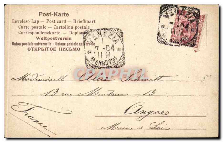 CPA Italie Italia Venezia Piazzetta S Marco — Verso