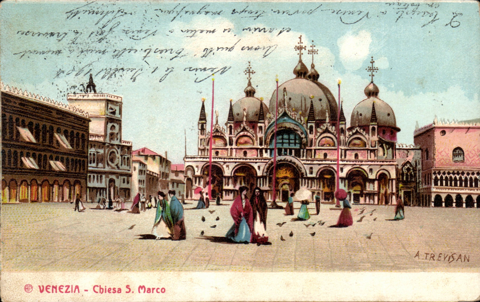CPA Italie Italia Venezia Chiesa S MArco