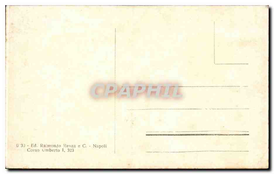 CPA Italie Italia Napoli Forte Sant Elmo — Verso
