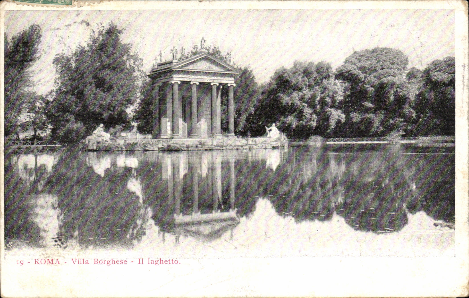 CPA Italie Italia Roma Villa Borghese Il laghetto