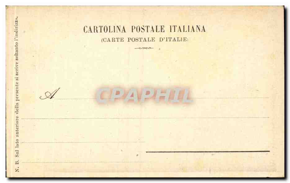 CPA Italie Italia Roma Via Appia  — Rückseite