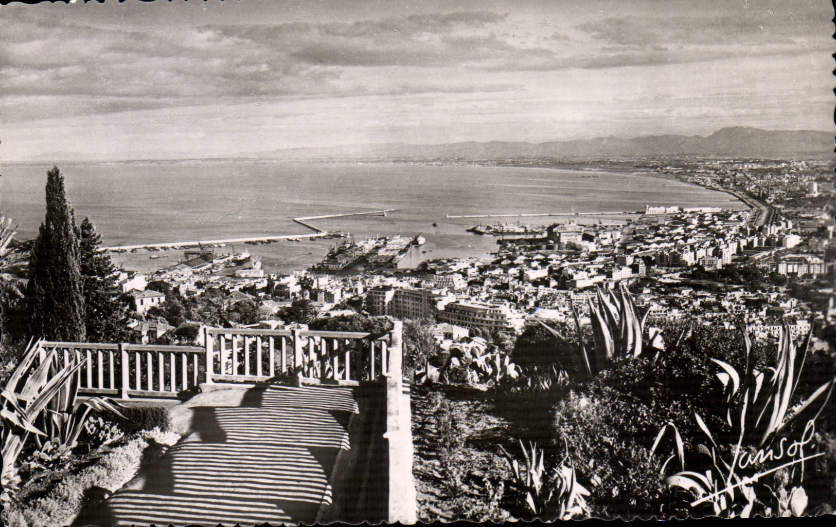 Vue d'Alger — Balcon St-Raphaël — Éditeur Jansol, n° 2118