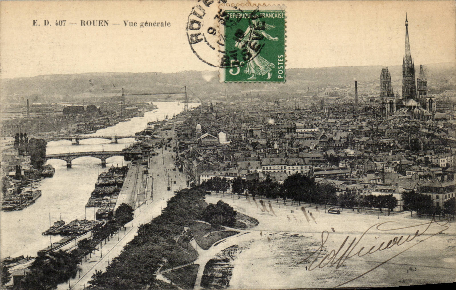 CPA Rouen Vue generale