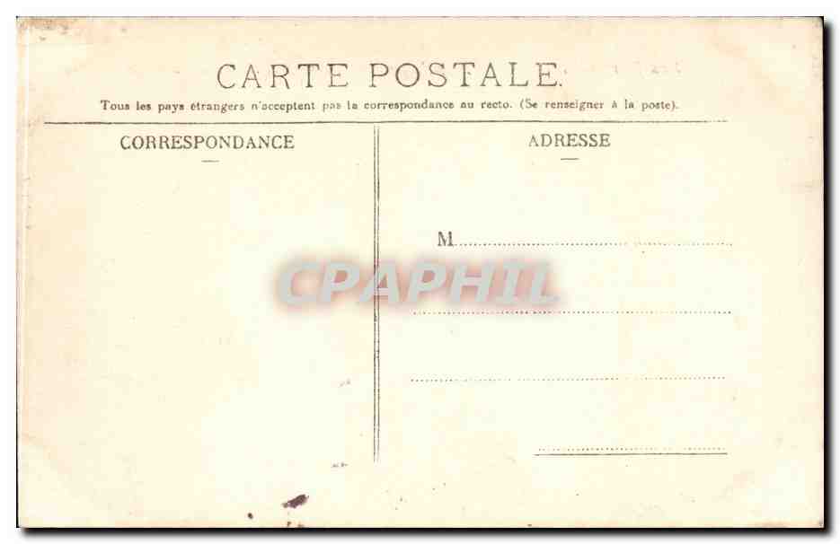 CPA Hendaye Casino et avenue de la plage — Rückseite