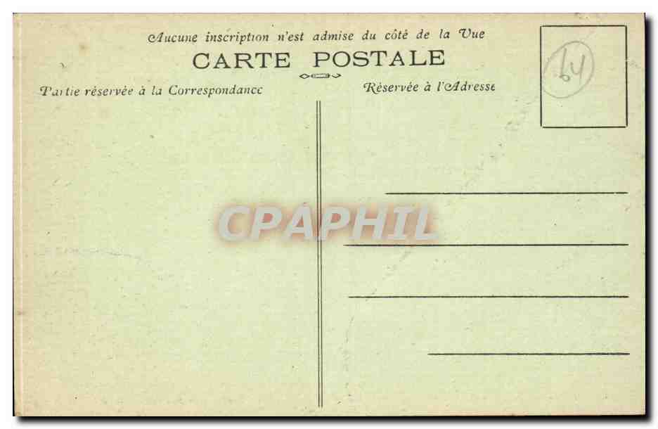 Château d'Abbadia — Hendaye (B.P.) — Phototypie Marcel Delbœuf, Bordeaux, n°444 — Rückseite