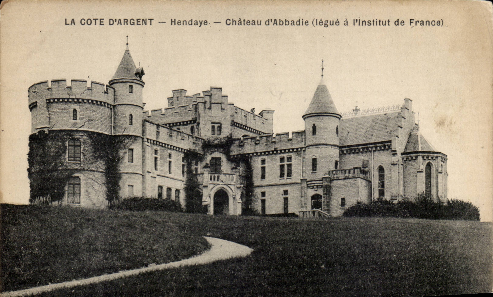 CPA Hendaye Chateau d'Abbadie legue a l'institut de France