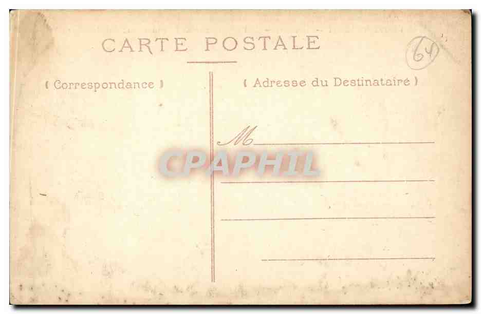 CPA Hendaye Chateau d'Abbadie legue a l'institut de France — Rückseite