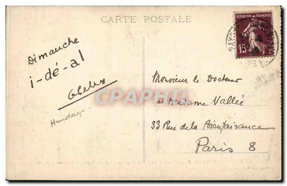 Hendaye (B.-P.) - Tour Ronde, Maison de Pierre Loli, Remparts Camino - Phototypie Marcel Delbouy, Bordeaux — Achterkant