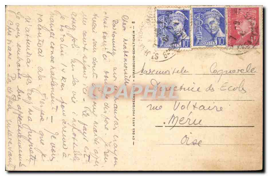 St-Jean-Pied-de-Port — La Nive - Pont d'Espagne et le clocher — CH DES ARTS PHOTOGRAPHIQUE — Reverso