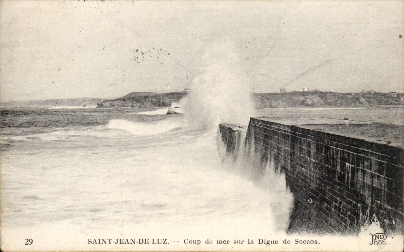 Saint-Jean-de-Luz — Ansicht des Meeres auf der Soccoa-Dyke — IND Phot.