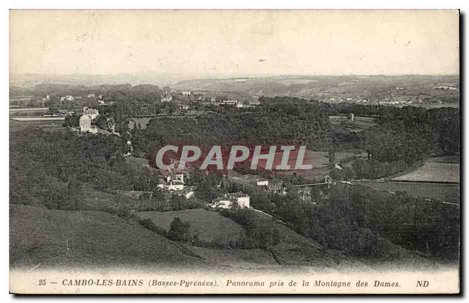 Cambo-les-Bains (Basses-Pyrénées) — Panorama taken from Montagne des Dames — ND