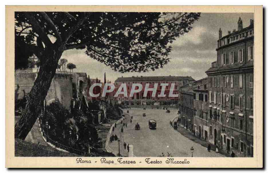 CPA Italie Italia Roma Rupe Tatpea Teatro Marcello