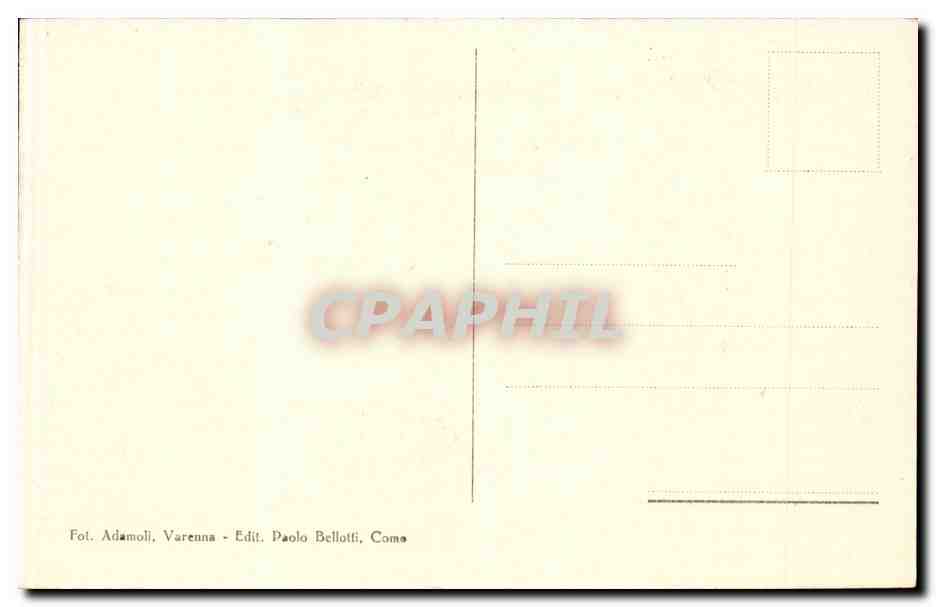 CPA Italie Italia SLago di Como Effetto di luce — Rückseite