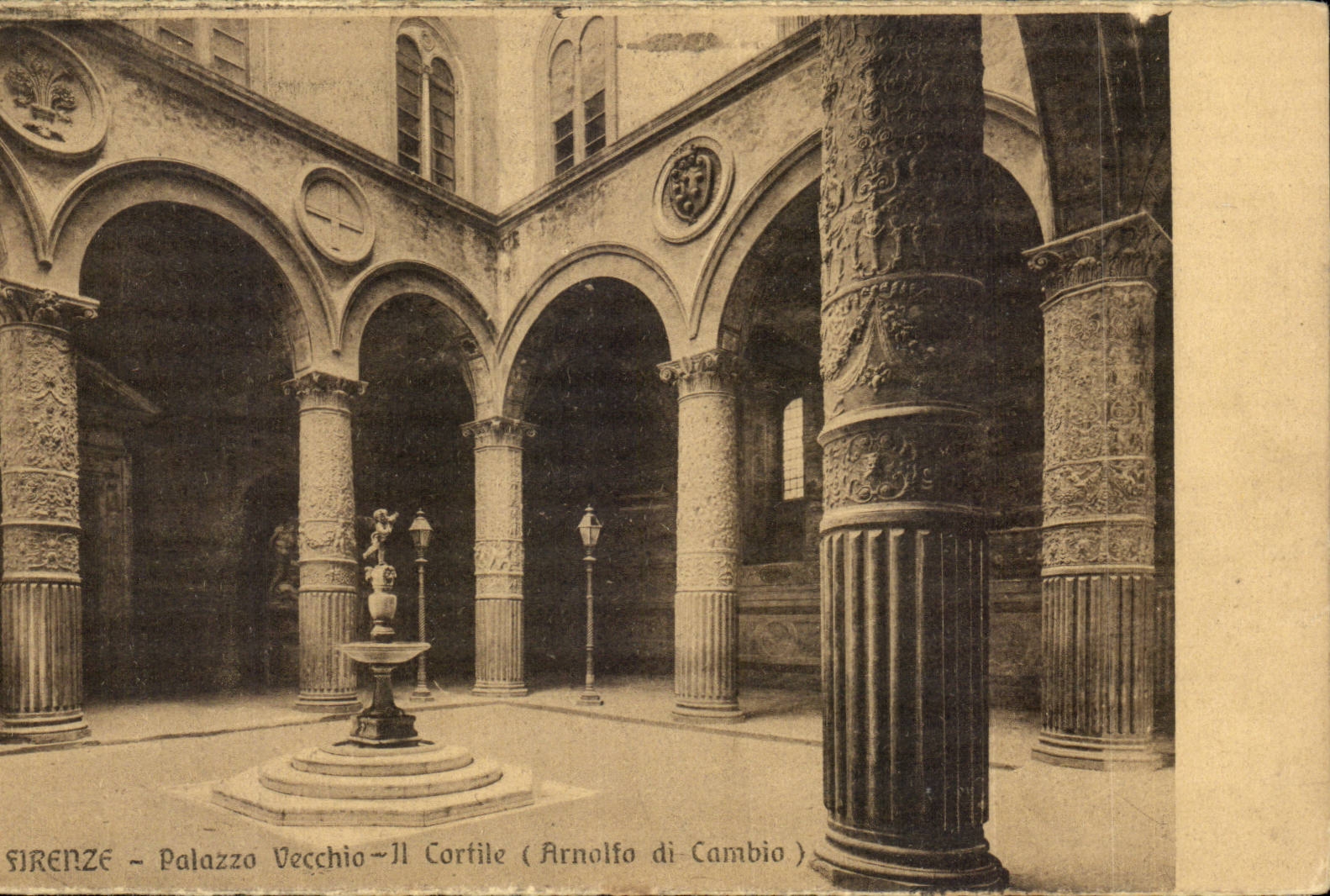 CPA Italie Italia Firenze Palazzo Vecchio II Cortile 
