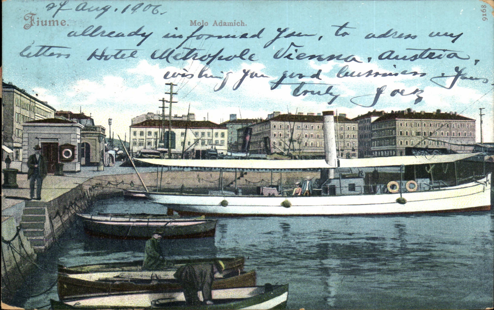 Fiume — Molo Adamich — Meiner & Masa, Leipzig