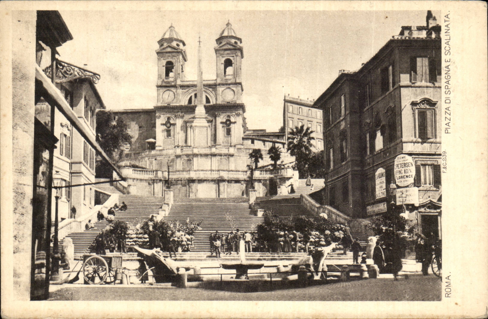 CPA Italie Italia Roma Piazza si Spagna e Scalinata
