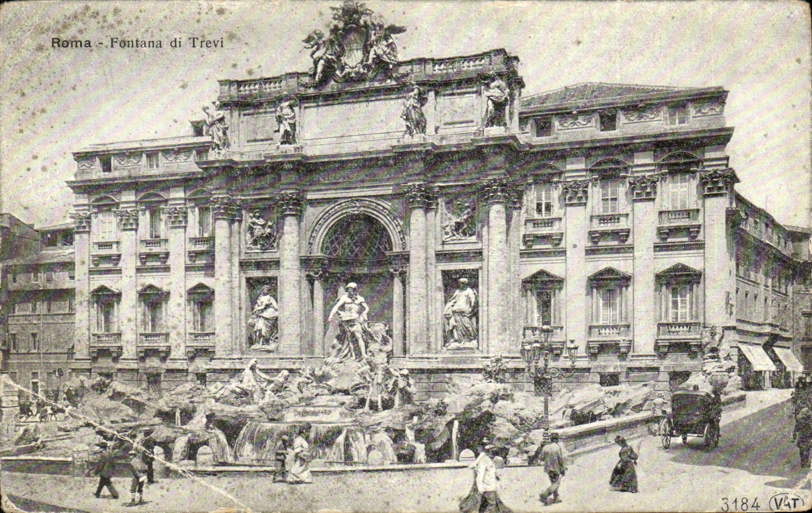 CPA Italie Italia Roma Fontana di Trevi