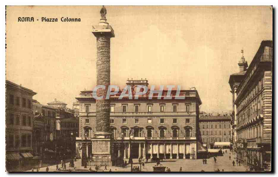 CPA Italie Italia Roma Piazza Colonna