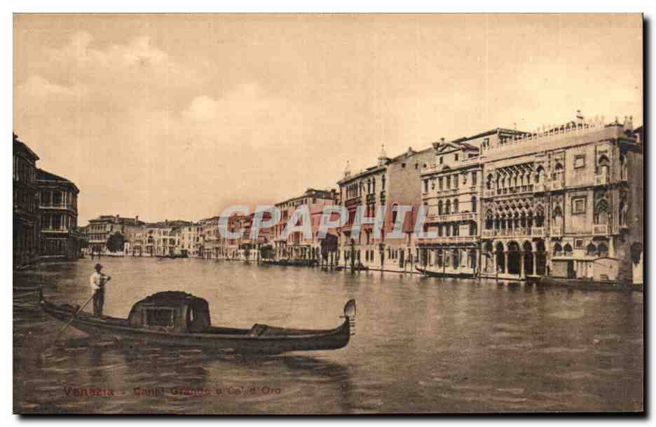 CPA Italie Italia Venezia Canal Grande e Ca d'oro