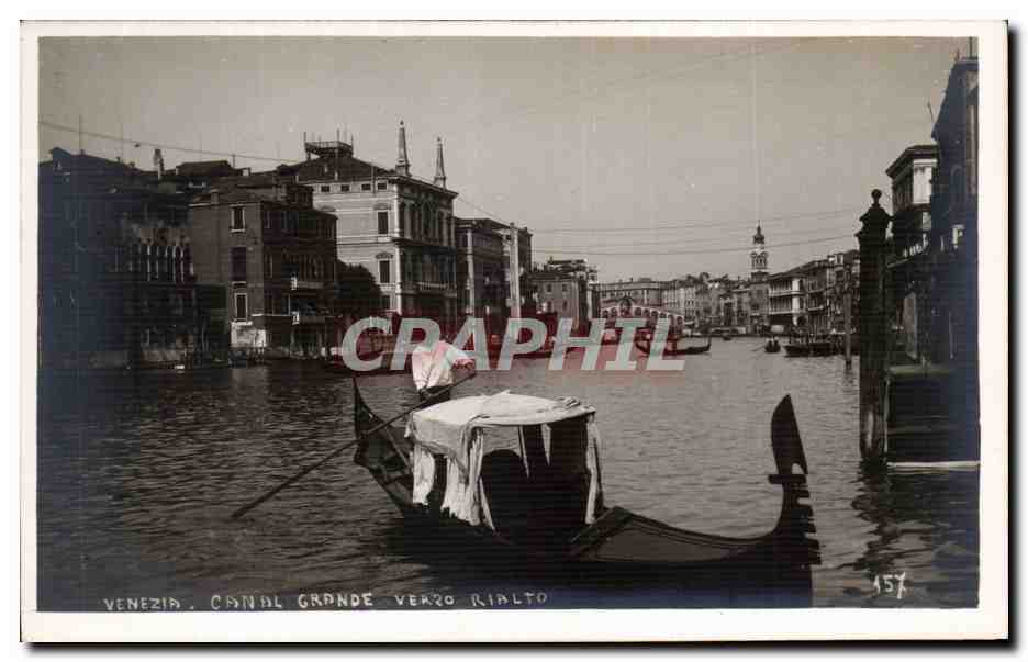 CPA Italie Italia Venezia Canal Grande Verzo Rialto