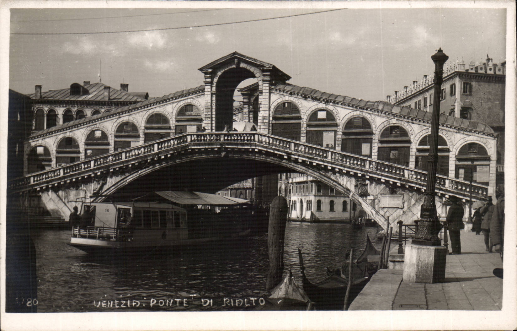 CPA Italie Italia Venezia Ponte di Rialto