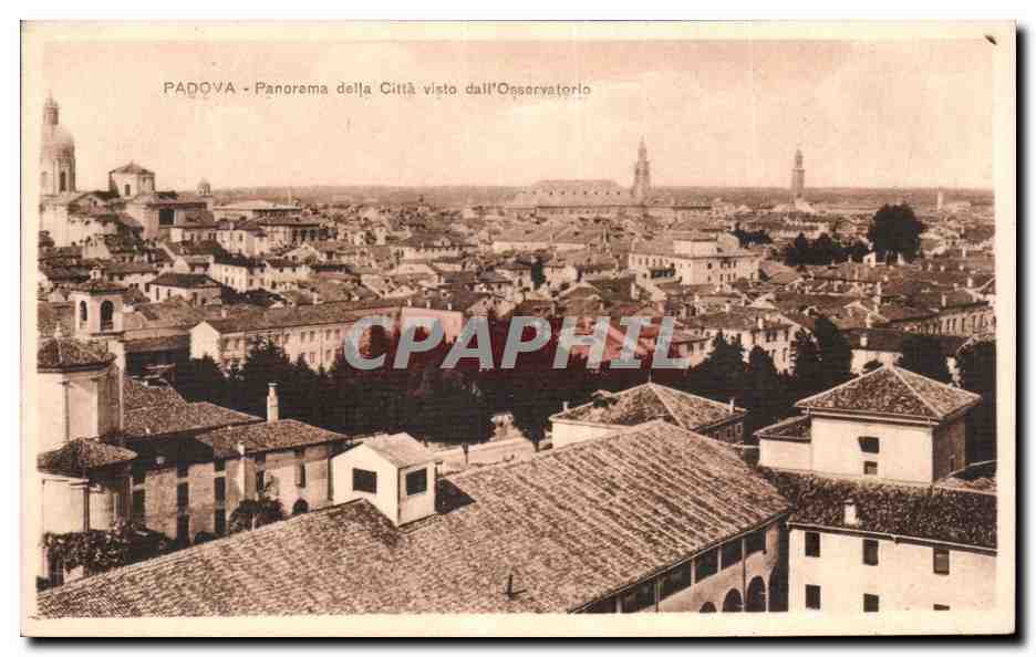 CPA Italie Italia Padova Panorama della Citta vist dall observatorio