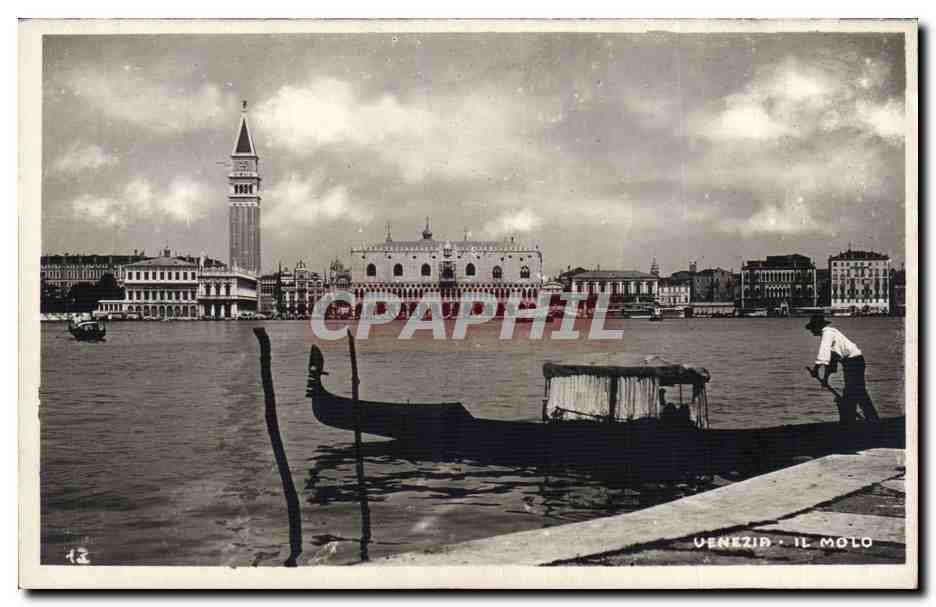CPA Italie Italia Venezia Il Molo