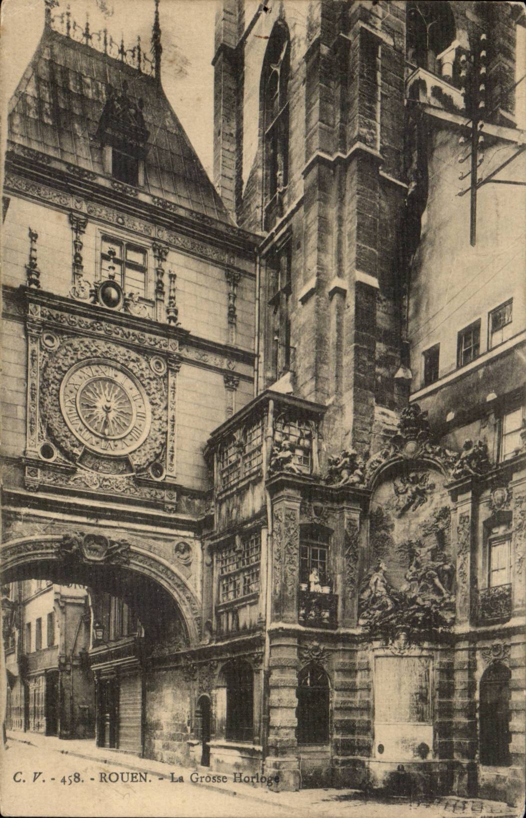 Rouen CPA La grosse horloge