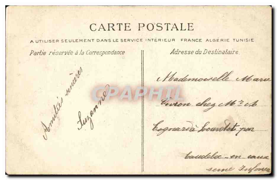 Rouen CPA Musee d'antiquites  — Rückseite