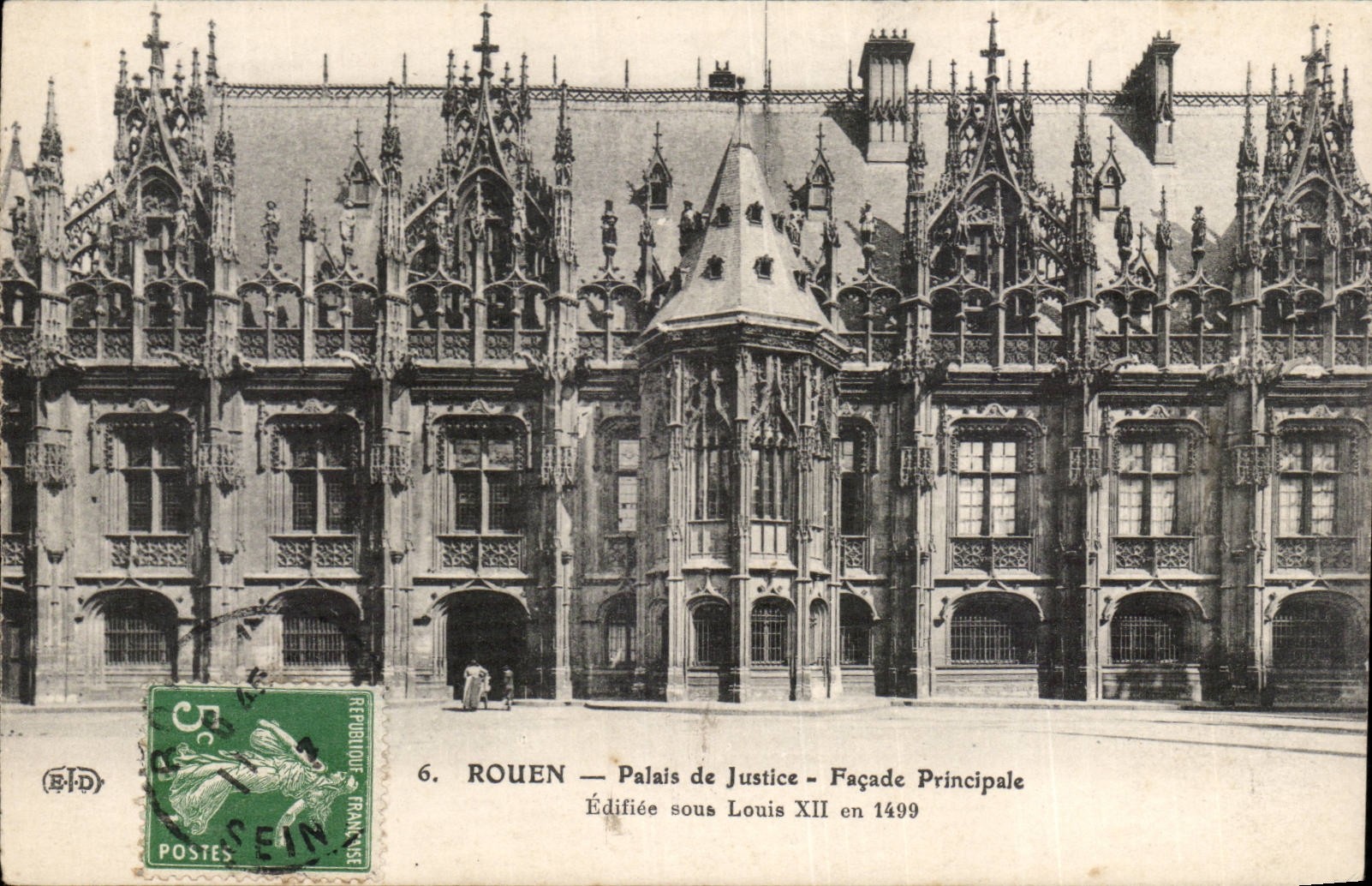 Rouen CPA Palais de justice Facade principale