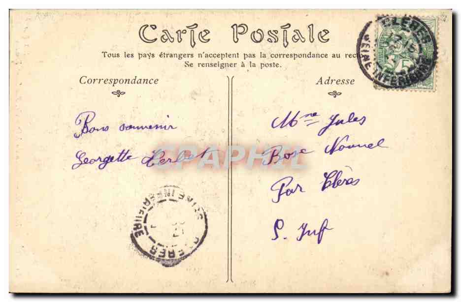 Rouen CPA Maison du 15eme Rue Saint Romain — Rückseite