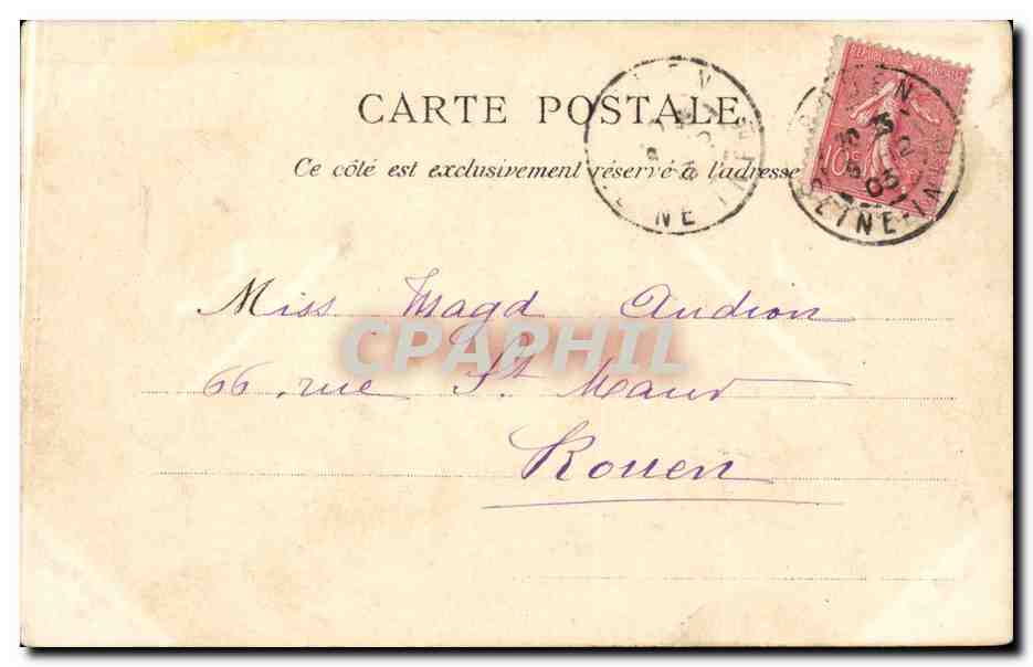 Rouen CPA Fontaine JB de la Salle — Rückseite