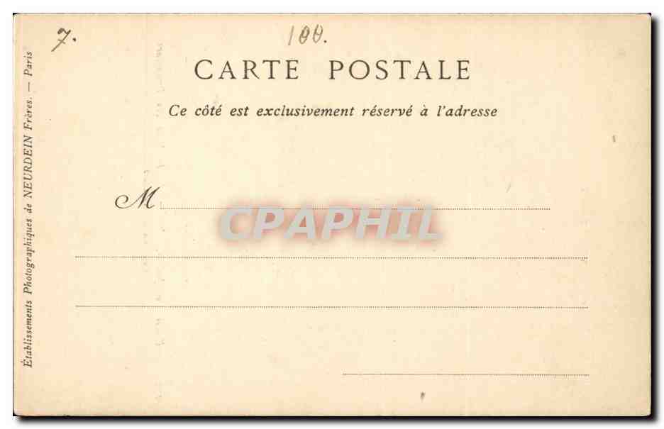 Rouen CPA Palais de justice Pignon de la salle des Procureurs Cote du Midi 1820 — Rückseite
