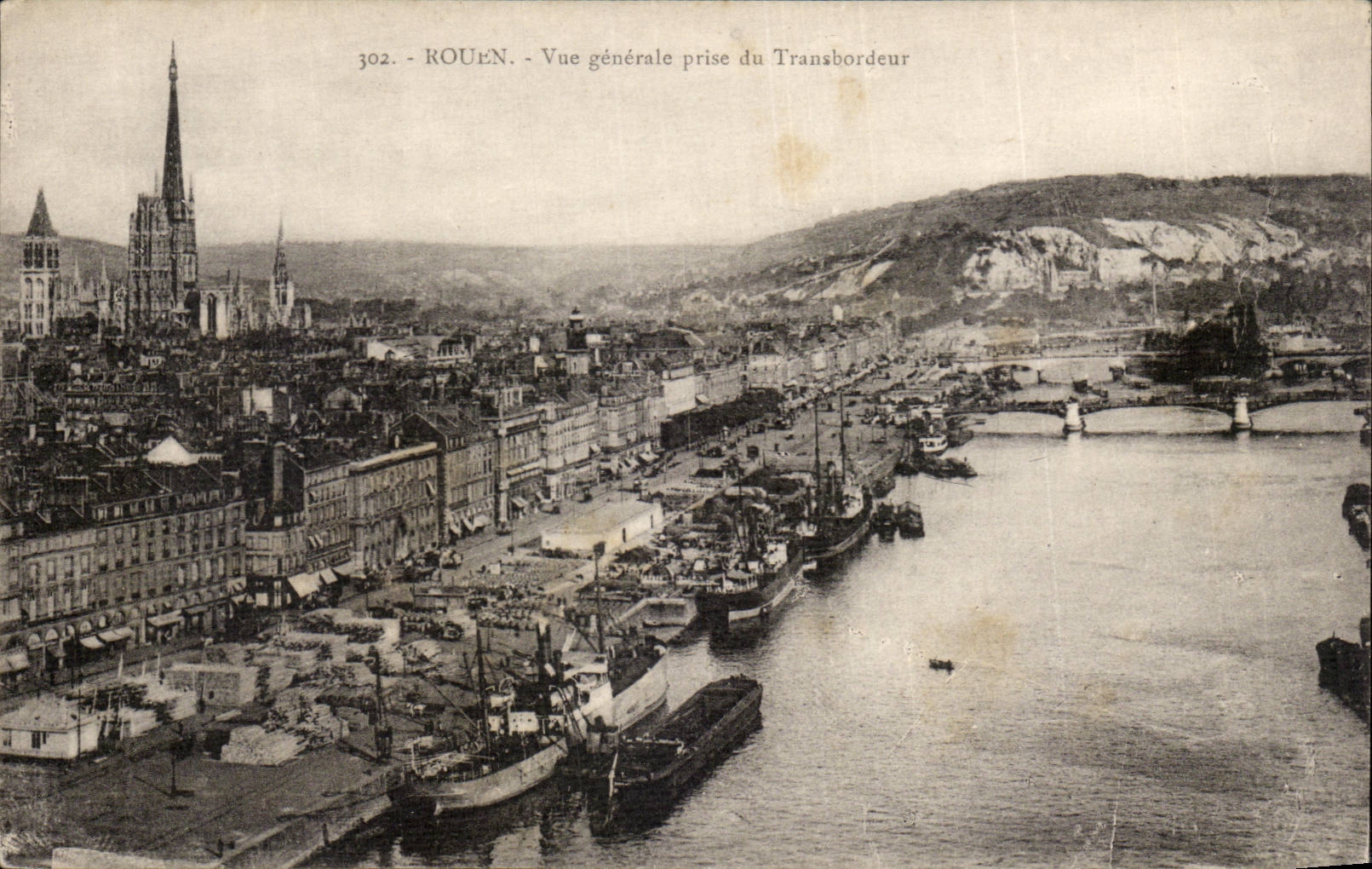 Rouen CPA Vue generale prise du transbordeur
