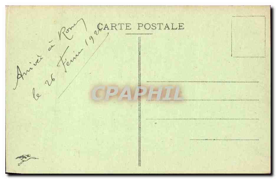 Rouen CPA Vue generale prise du transbordeur — Verso
