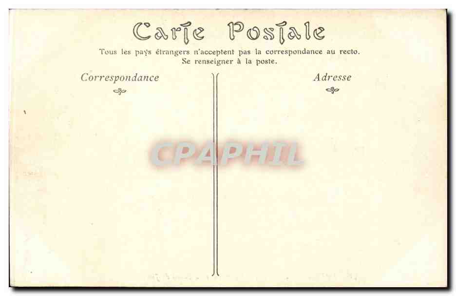 Rouen CPA La salle des Pas perdus du palais de justice — Rückseite