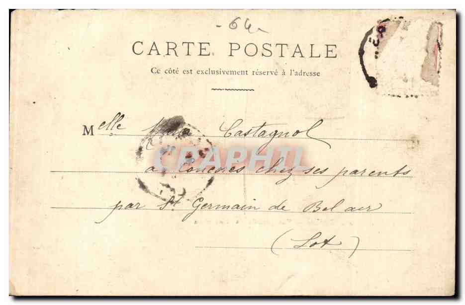 Biarritz — Vue générale du Port vieux — B.T. éditeur, n° 444 — Rückseite