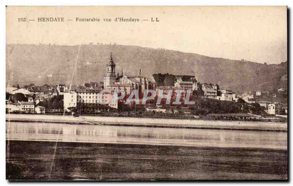 Hendaye — Fontarabie vue d'Hendaye — LL