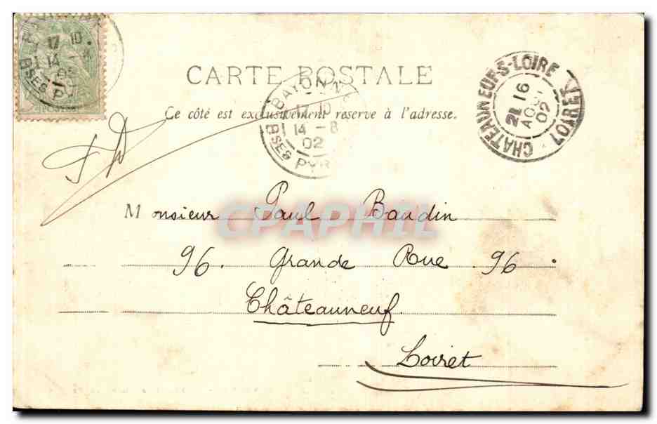 CPA Bayonne Le reduit et porte de France — Verso