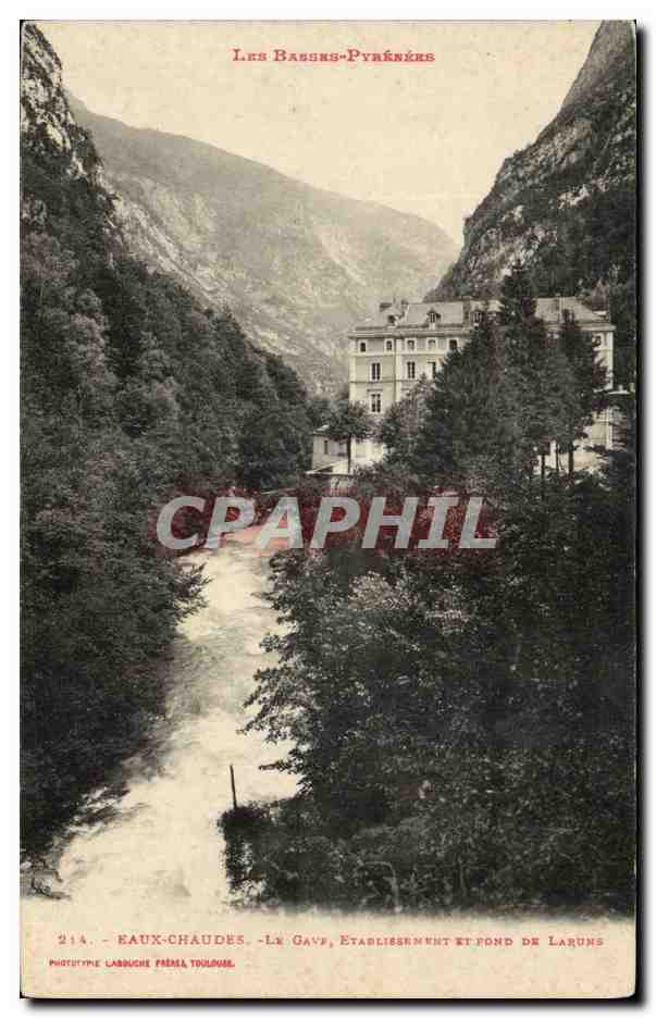 Les Basses-Pyrénées - Le Gave, Établissement et Fond de Laruns — Phototype Labruche Frères, Toulouse, n°214