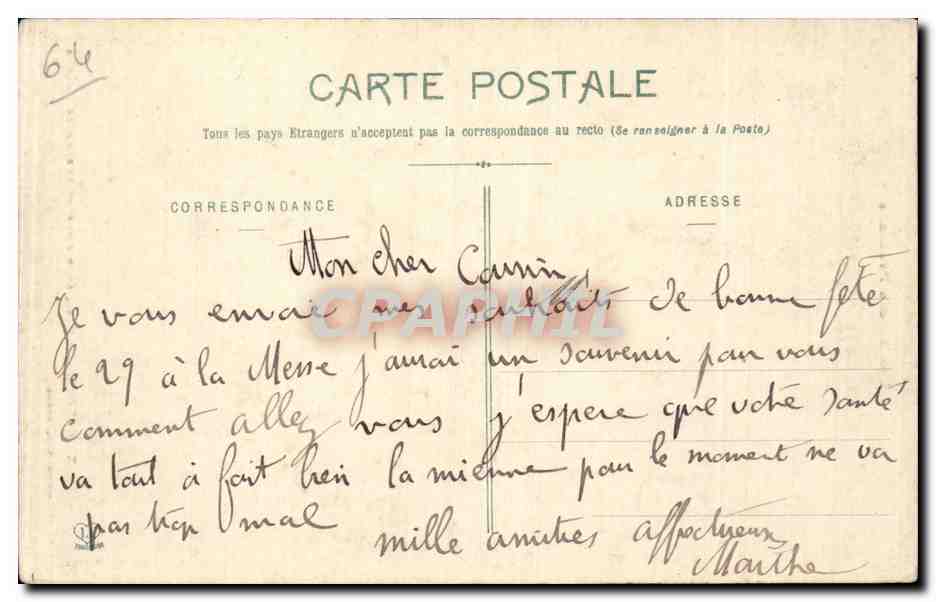 Les Basses-Pyrénées - Le Gave, Établissement et Fond de Laruns — Phototype Labruche Frères, Toulouse, n°214 — Verso