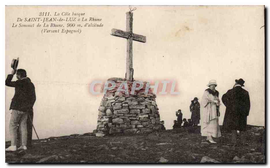 CPA St Jean de Luz La rhune Le sommet de le Rhune 