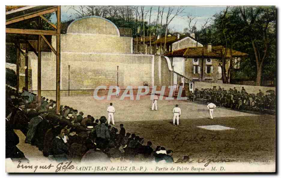 Saint-Jean-de-Luz (B.-P.) — Partie de Pelote Basque — M. D. (éditeur)