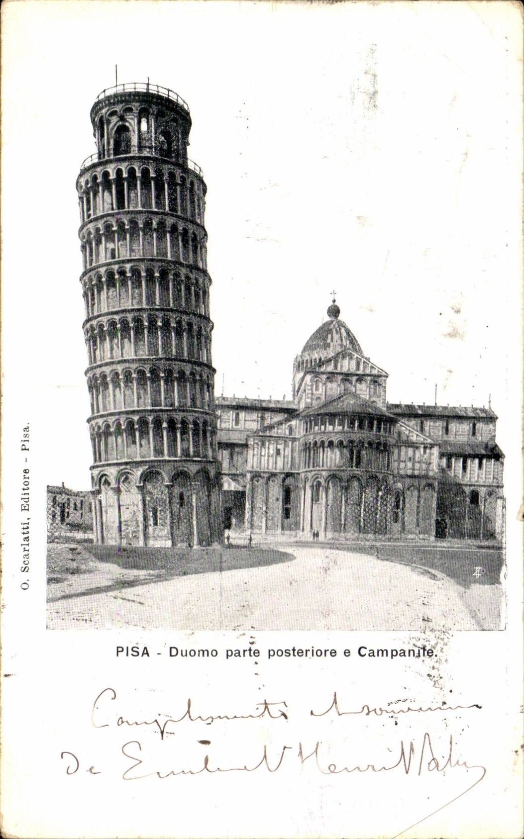 CPA Italie Italie Pisa Duomo parte posteriore e Campanile