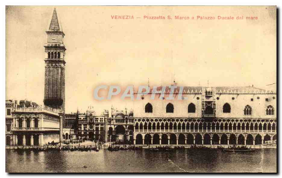 CPA Italie Italie Venezia Piazzetta S MArco e palazzo Ducale dal Mare