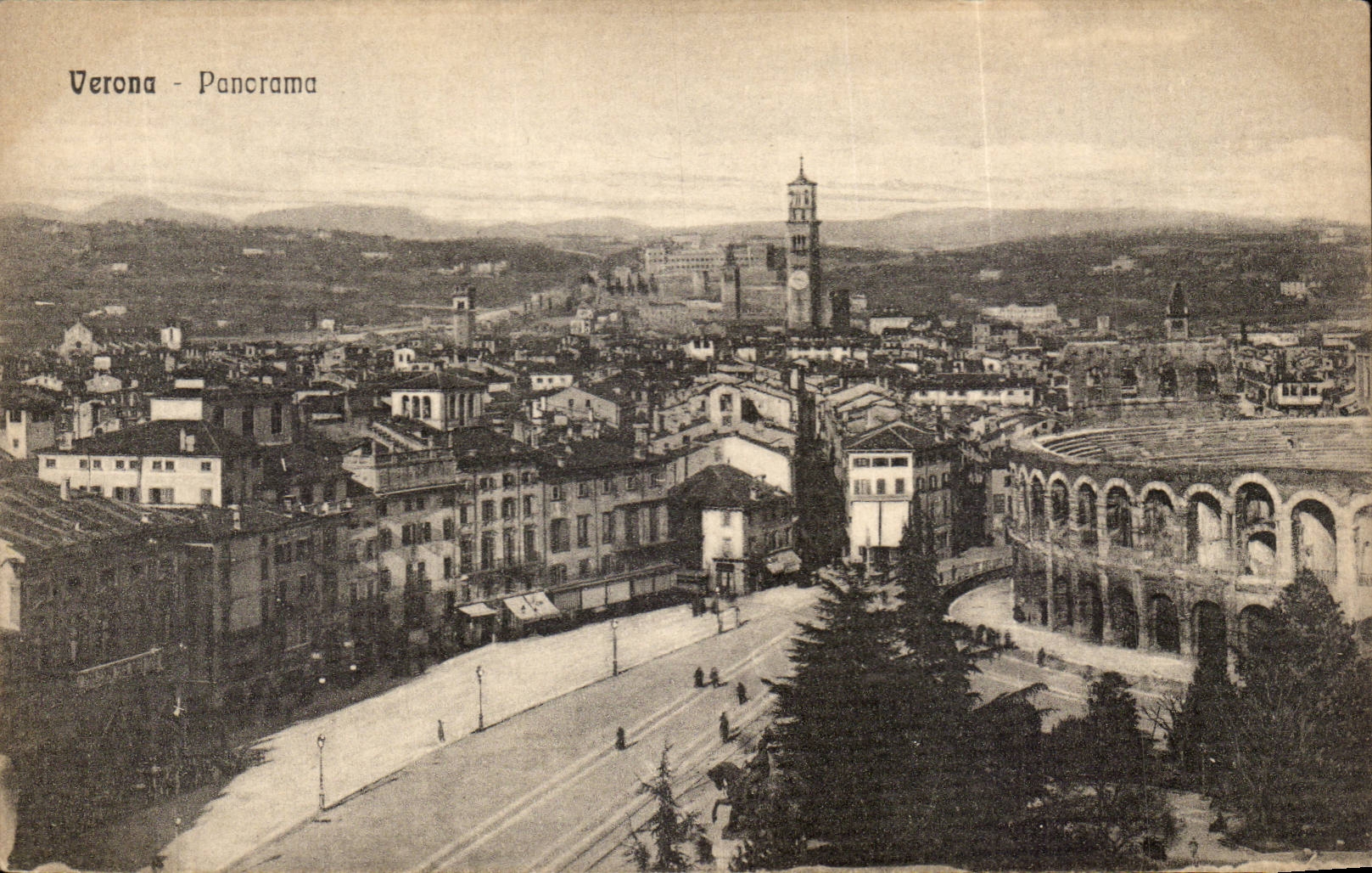 CPA Italie Italie Verona Panorama 